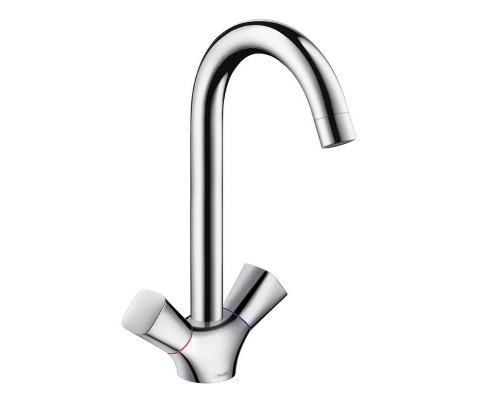 Кухонный смеситель HansGrohe HG Logis с двумя рукоятками хром