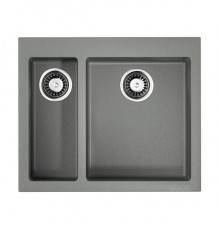 Omoikiri Bosen 59-2-GR Кухонная мойка Tetogranit 59x50 см, цвет: leningrad grey 4993558
