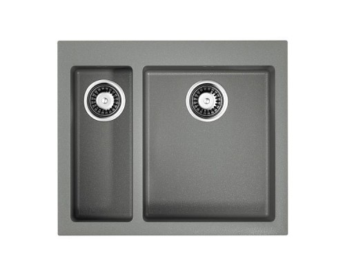 Omoikiri Bosen 59-2-GR Кухонная мойка Tetogranit 59x50 см, цвет: leningrad grey 4993558