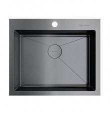 Omoikiri Akisame 59-GM Кухонная мойка нерж. сталь 59x51 см, цвет: вороненая сталь 4973096