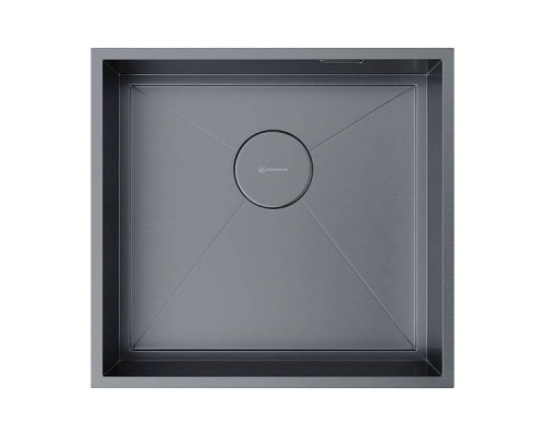 Omoikiri Kasen 48-26-INT-GM Кухонная мойка нерж. сталь 48x45 см, цвет: вороненая сталь 4997058