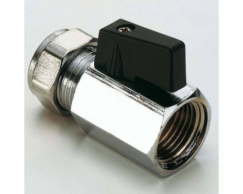 Кран мини обж-В 10х1/2' флажок черный SMALL