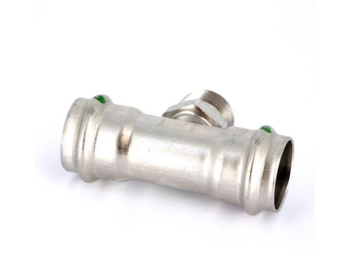 Тройник пресс-Н нержавеющая сталь Sanpress Inox VIEGA 28х3/4"х28