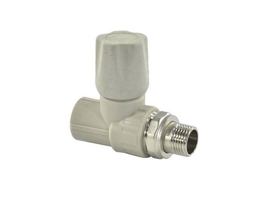 Клапан PP-R сер запорн Дн20х1/2" Ру25 НР прям д/рад VALFEX 1014620012Г Клапан PP-R сер запорн Дн20х1/2" Ру25 НР прям д/рад VALFEX 1014620012Г