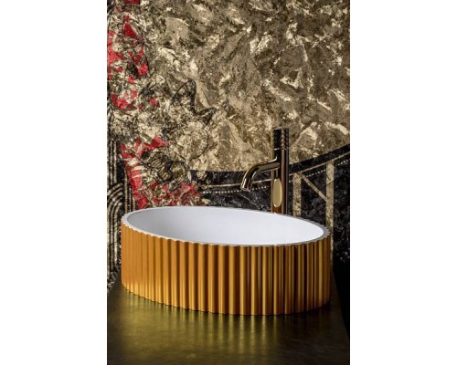 Boheme Monaco Раковина мебельная овальная 50х35х14h см, цвет: gold 878-G