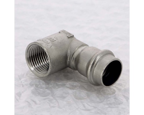 Угол пресс-В компактный нержавеющая сталь Sanpress Inox VIEGA 18х1/2"