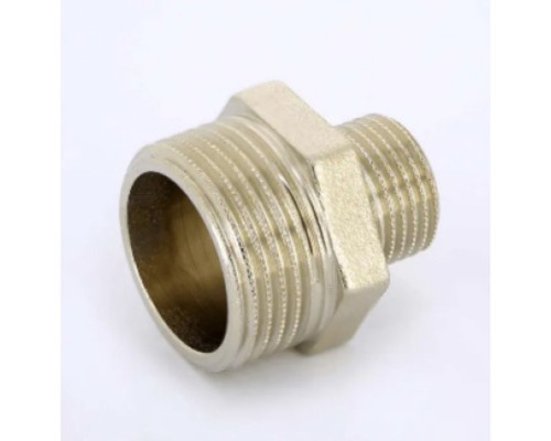 Ниппель 1/2 х 3/8, никелированный