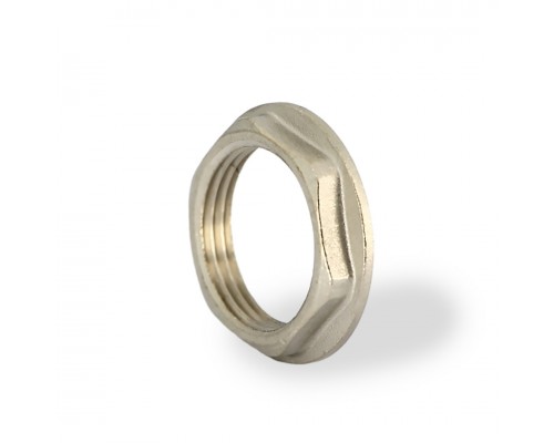 Контргайка с бортиком 1/2, никелированная