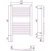 Сунержа Богема 3.0 Полотенцесушитель электрический 40x60h, лев., цвет: золото 03-5802-6040