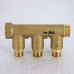 Коллектор НВ 3/4" с кранами UNI-FITT 3 выхода 1/2"Н 40мм