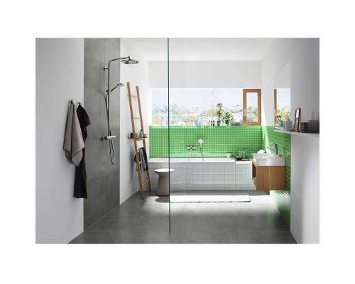 Душевая система HansGrohe HG Crometta S Showerpipe 240 1jet с термостатическим смесителем хром