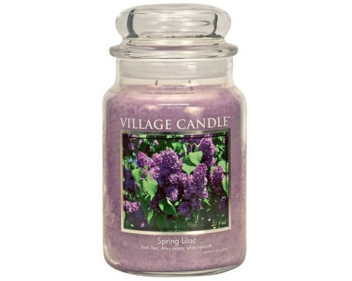 Декоративная свеча Village Candle Весенняя сирень (602 грамма)