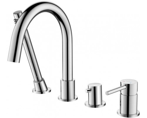 AQ1348CR ЕВРОПА смеситель на борт ванны на 4 отв. AQ1348CR