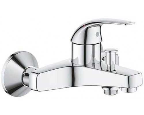 23599000 BauCurve Смеситель для ванны настенный монтаж (замена 32806000), хром 23599000