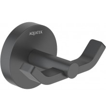 AQ4602MB БЕТТА крючок двойной, матовый черный AQ4602MB