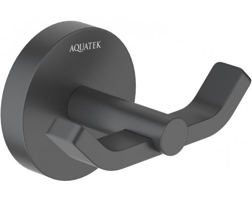 AQ4602MB БЕТТА крючок двойной, матовый черный AQ4602MB