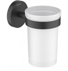 AQ4104MB ЕВРОПА стакан с держателем, матовый черный AQ4104MB