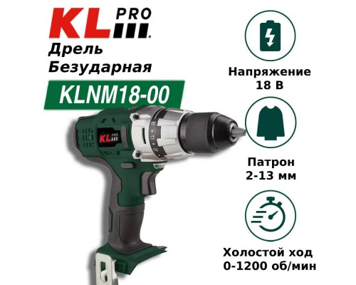 Дрель/шуруповёрт KLPRO KLNM18-00