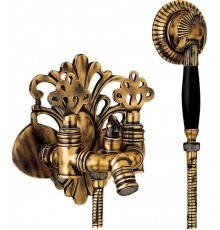 102202001EX OTTOMAN смеситель для ванны с душевым комплектом антик лак 102202001EX