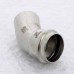 Угол-вставка пресс 45 град. нержавеющая сталь Sanpress Inox VIEGA 35