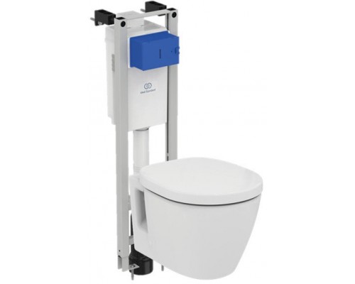 W220101 CЕТ CONNECT подвесной унитаз E803501, крышка функцией плавного закрытия E712701, E233267 PROSYS ECO FRAME M Встраиваемая инсталляция W220101