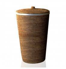 Корзина для белья, Decor Walther, BASKET, WB, шгв 400-400-650, цвет-ротанг темный (Rattan dunkel)