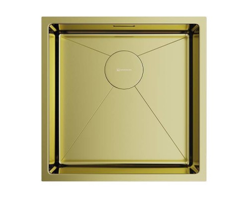 Omoikiri Taki 44-U/IF-LG Кухонная мойка нерж. сталь 44x44 см, цвет: светлое золото 4973520