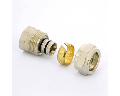 Муфта обжим-В никелированная UNI-FITT 20х1/2" Муфта обжим-В никелированная UNI-FITT 20х1/2"