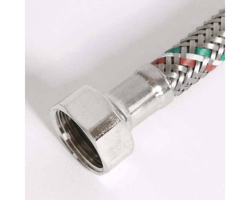 Гибкая подводка для воды UNI-FITT НВ 1/2" 30 см оплетка из нержавеющей стали Гибкая подводка для воды UNI-FITT НВ 1/2" 30 см оплетка из нержавеющей стали