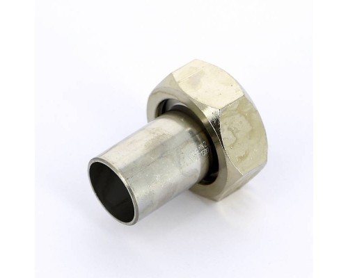 Муфта-вставка с накидной гайкой Sanpress Inox Viega 22х1" ВР нерж. сталь плоская прокладка