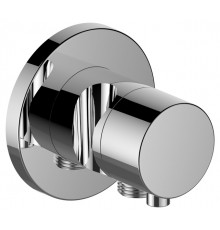 59557011201 IXMO Встраиваемый запорный вентиль с переключателем на 2 потребителя, выводом для шланга и держателем лейки DN 15, хром 59557011201