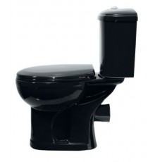 47374110402 (старый арт. 47374130402) Унитаз-компактДораСтандарт/ черный, нижний подвод воды, горизонтальный выпуск 47374110402
