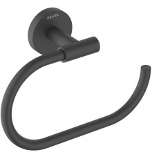 AQ4221MB ОБЕРОН полотенцедержатель овальный, матовый черный AQ4221MB