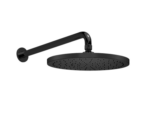102145034C1EX MYRA верхний душ с держателем диаметр 255 мм, матовый черный 102145034C1EX
