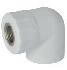 Угольник PP-R бел комб Дн20х3/4" ВР РосТурПласт 10791