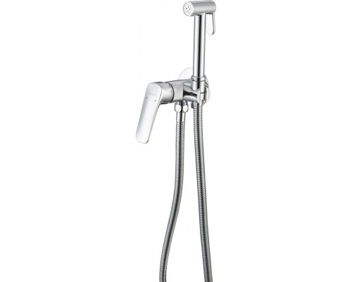 AQ1019CR ВЕГА комплект для гигиенического душа встроенный (смеситель + гигиеническая лейка + шланг) AQ1019CR