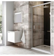 BLDP2-120 белый + Транспарент Blix душевая дверь раздвижная, двухэлементная 0PVG0100Z1