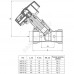 Клапан баланс лат MNT-R Ду40 Ру16 м/м Kvs12 нип Ридан 003Z2335R