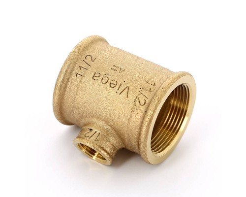 Тройник В бронза VIEGA 1"1/2x1"1/2x1"1/2 Тройник В бронза VIEGA 1"1/2x1"1/2x1"1/2