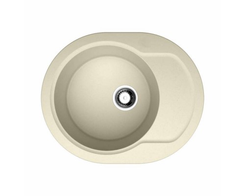 Мойка, OMOIKIRI, Manmaru, шгв 620-500-210, отверстия для смесителя-2 промаркированных, цвет-ваниль