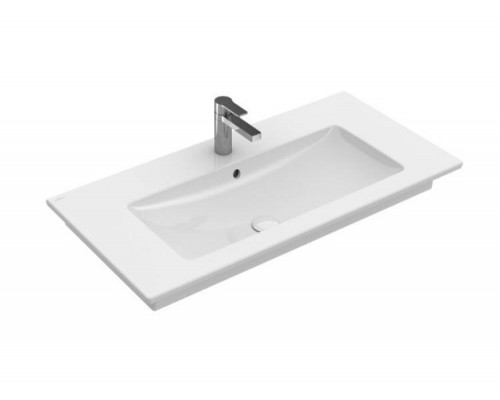 Раковина, Villeroy Boch, Venticello, шг 1000-500, отверстия для смесителя-1 сквозное, 2 промаркированных, CeramicPlus, цвет-альпийский белый