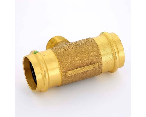 Тройник пресс-Н бронза Sanpress VIEGA 35x3/4"x35