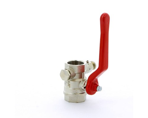 Кран шаровой ВВ с заглушкой и дренажным вентилем рычаг ITAP 3/4"