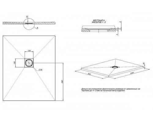 Allen Brau Priority Душевой поддон 100x80x3h см, цвет: зеленый 8.31003-CGM Allen Brau Priority Душевой поддон 100x80x3h см, цвет: зеленый 8.31003-CGM