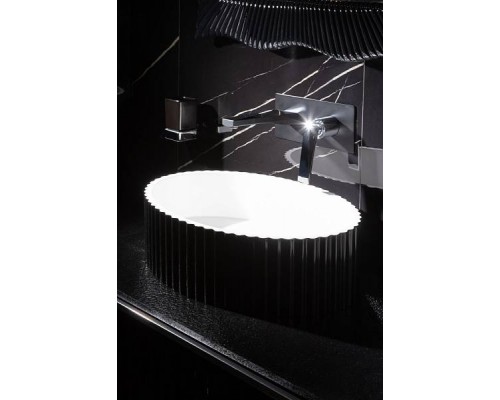 Boheme Monaco Раковина мебельная овальная 50х35х14h см, цвет: black 878-B