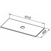 Allen Brau Fantasy Столешница 101x46,8x1h см, цвет: серый 1.11010.GR-S