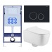 SET AQUATEK ЛУГАНО-020 4в1 (рама AQUATEK Standard INS-0000012+ кркпеж KKI-0000002+клавиша KDI-0000020+унитаз ЛУГАНО AQ2002-00 с тонким сиденьем soft-c SET AQUATEK ЛУГАНО-020 4в1