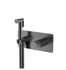 Boheme Stick Linea Гигиенический душ со смесителем и встраиваемой частью, цвет: gun metall 127-GM.3