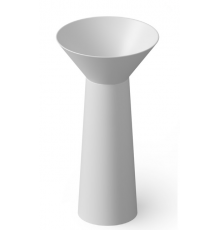 Раковина, DEA Design, Pedestal Basin, шгв 480-480-900, отверстия для смесителя-отсутствуют, цвет-белый матовый