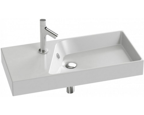 RYTHMIK EXP112-Z-00 Подвесная раковина-столешница гладкая нижняя поверхность, Ш80Г37 см. Одно отверстие для смесителя. Может устанавливаться на мебе EXP112-Z-00